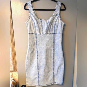 TJ Max stretchy Denim Mini body con